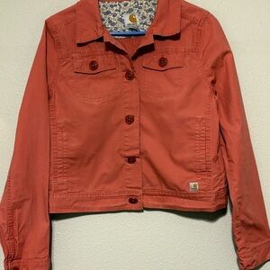 Carhartt Peach Cropped Women's Denim Jacket
